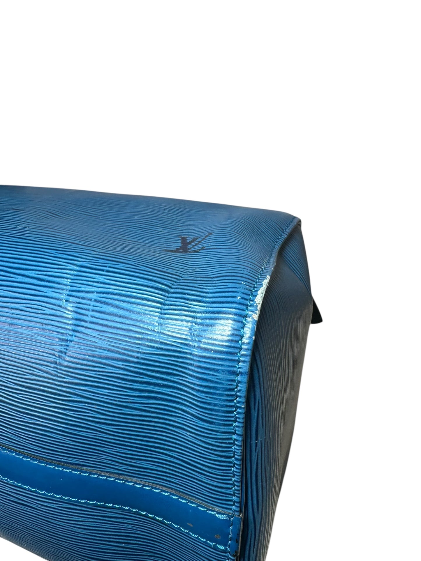 Louis Vuitton borsa speedy in pelle epi blu