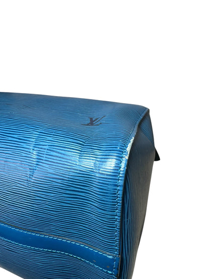 Louis Vuitton borsa speedy in pelle epi blu