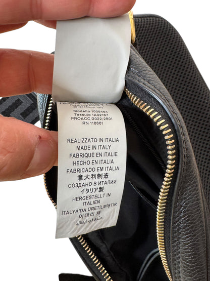 Versace Borsa a Tracolla Uomo in Pelle Nero con Medusa