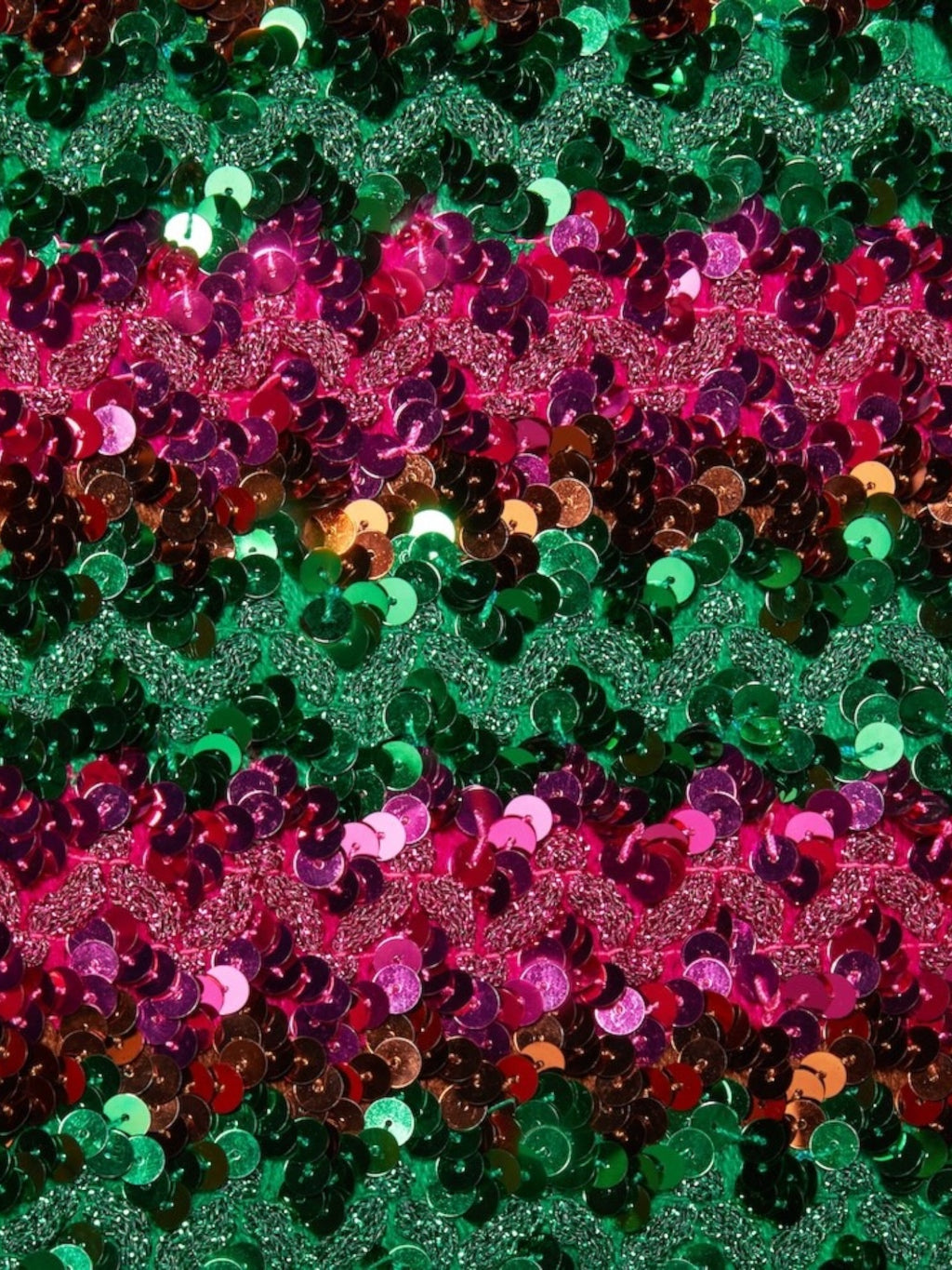 Gucci pantaloni donna S a righe paillettes rosa/verde - Made in Italy — foto 3