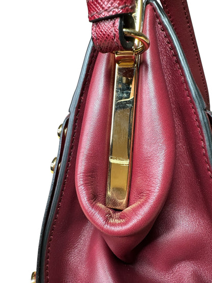 Prada borsa in pelle con frange — foto 9