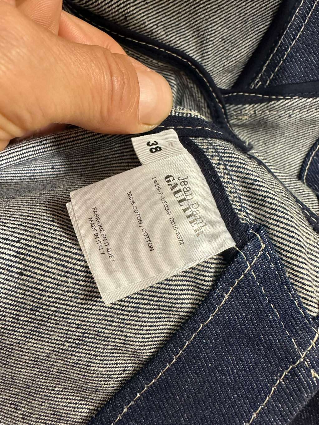 Jean Paul Gaultier giacca in denim crop — foto 9