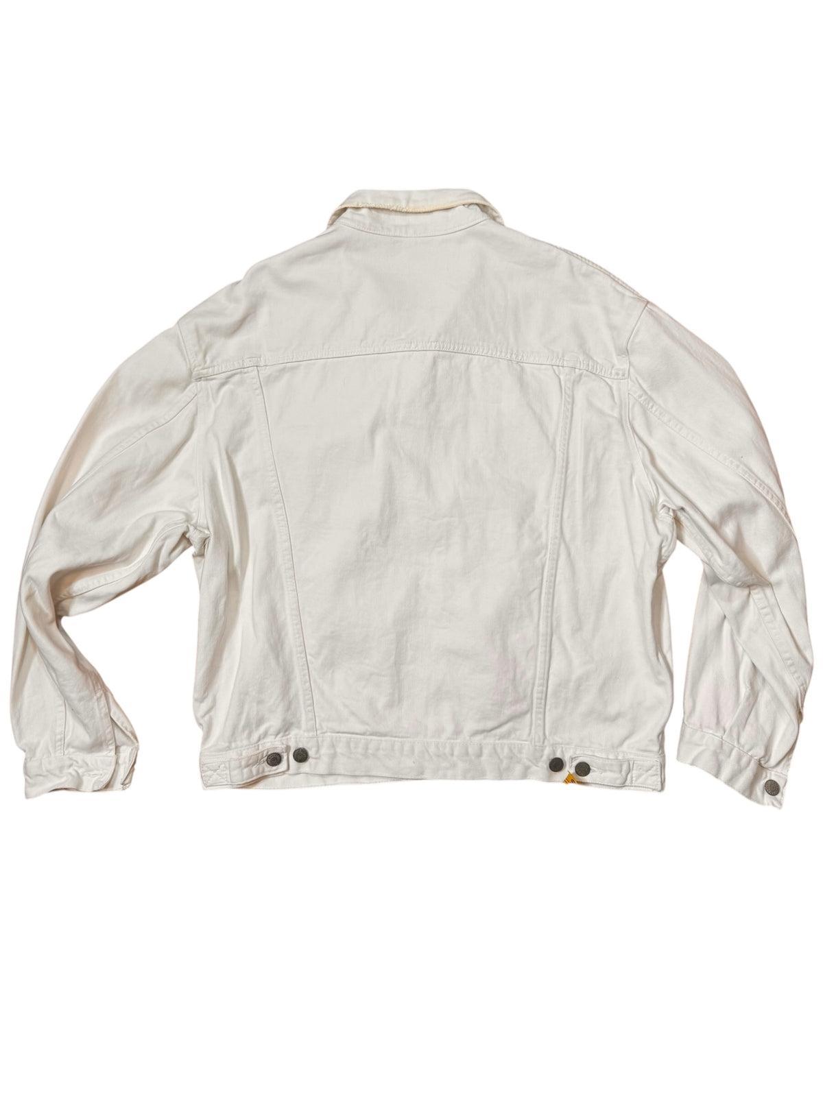 Giacca denim bianca Uniform 751-K vintage con patch ricamata — foto 4