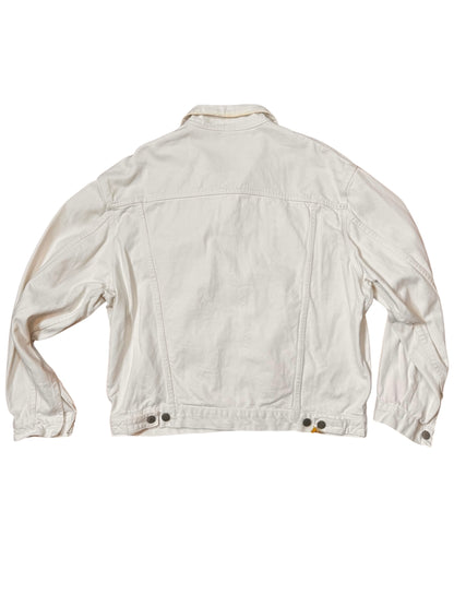 Giacca denim bianca Uniform 751-K vintage con patch ricamata — foto 4