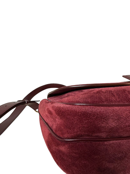 Saint Laurent borsa in suede monogram — foto 14