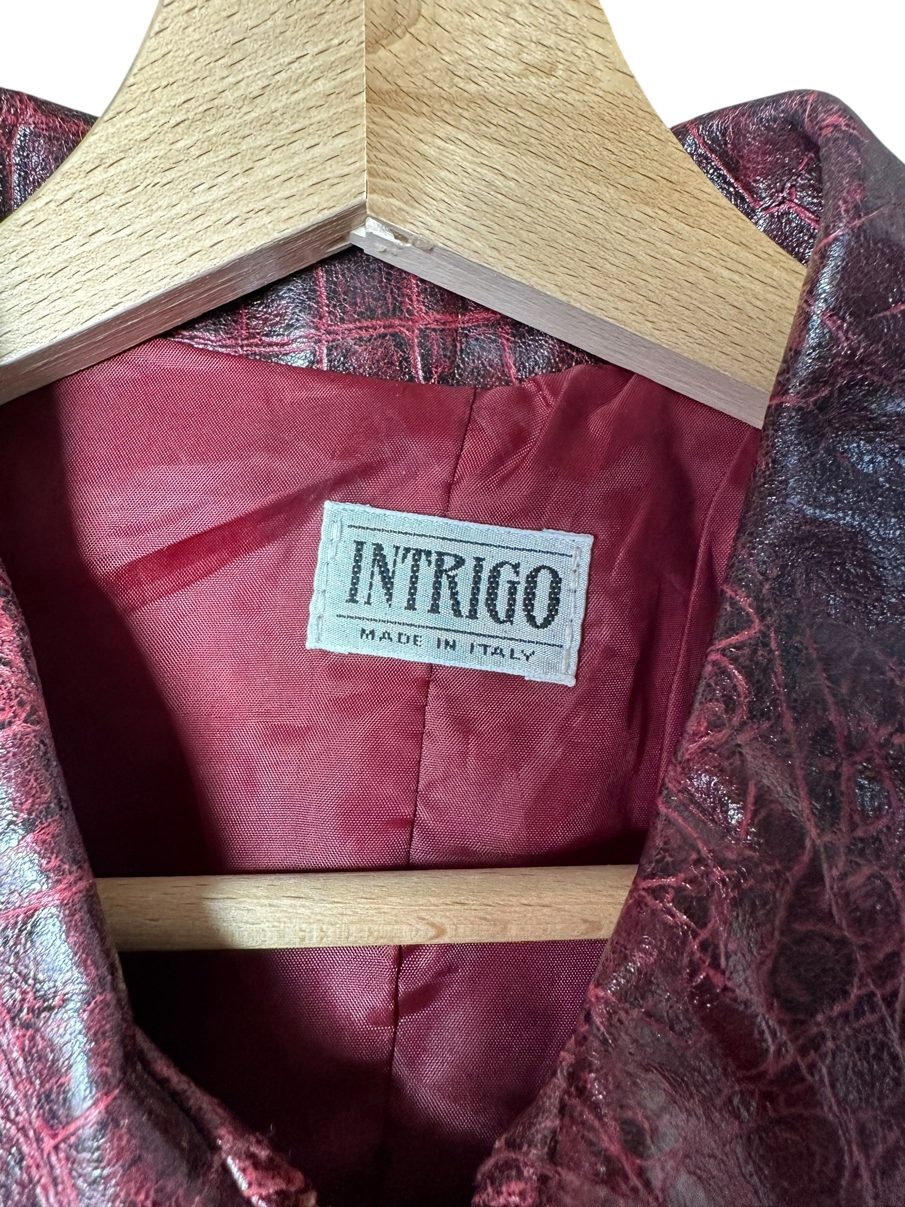 Giacca vitage in pelle stampata — foto 6