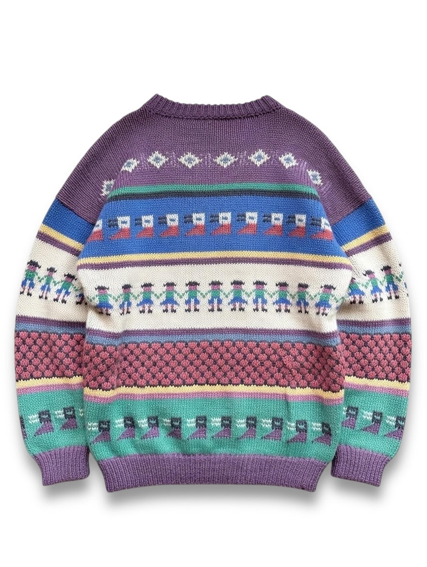 Maglione artigianale lana 100% peruviana vintage multicolor — foto 2