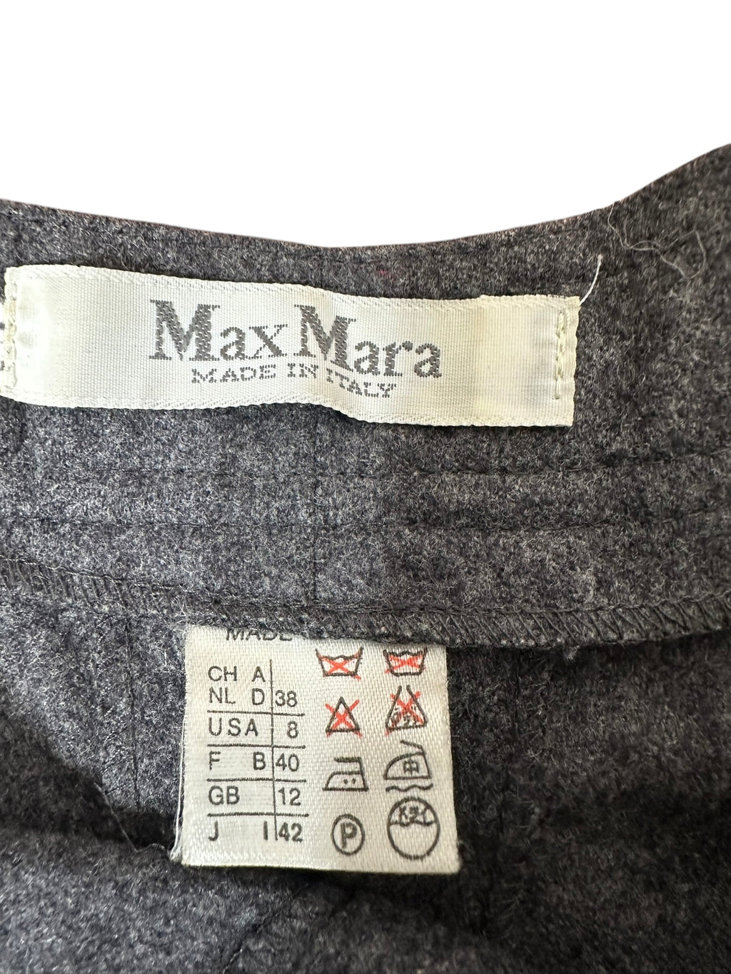 Max Mara pantaloni vintage in lana