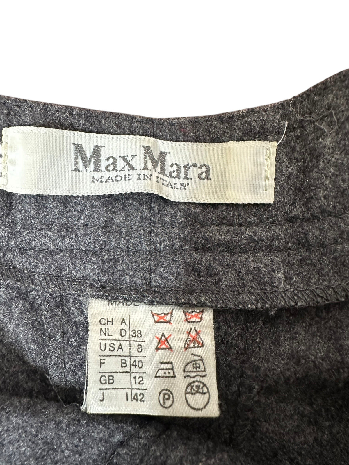 Max Mara pantaloni vintage in lana