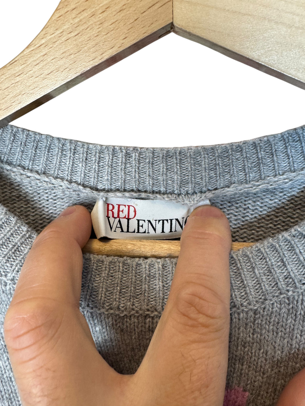RED VALENTINO - Maglione in Lana con Motivo Ricamato di — foto 3
