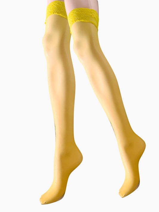 Parigine Versace Audace 20 denari giallo pizzo M nuovi