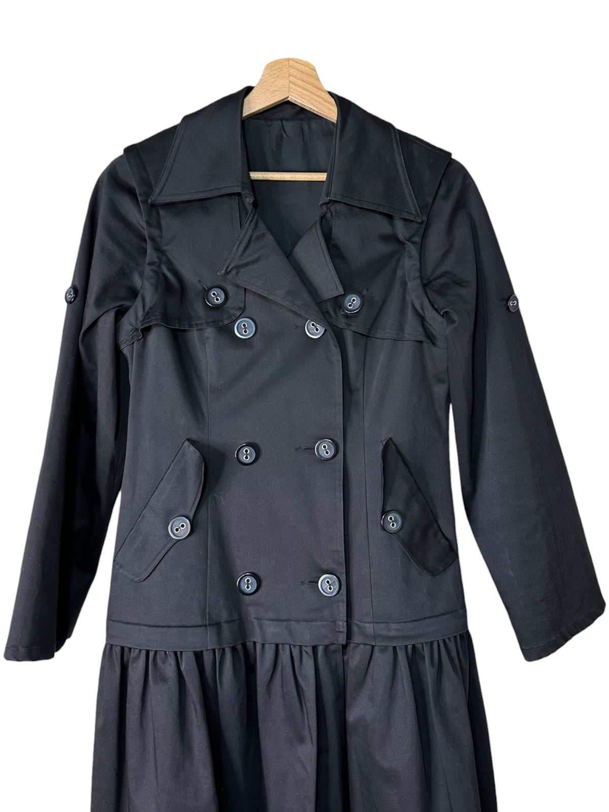 Marni – Trench trasformabile in cotone nero