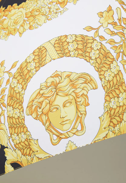 Ombrello Versace barocco Medusa oro nero manico trasparente — foto 9