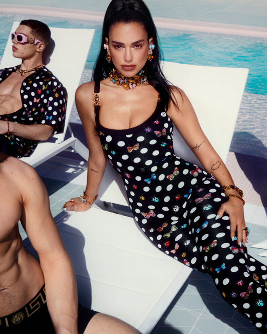 Versace Jumpsuit Flare a Pois “La vacanza”
