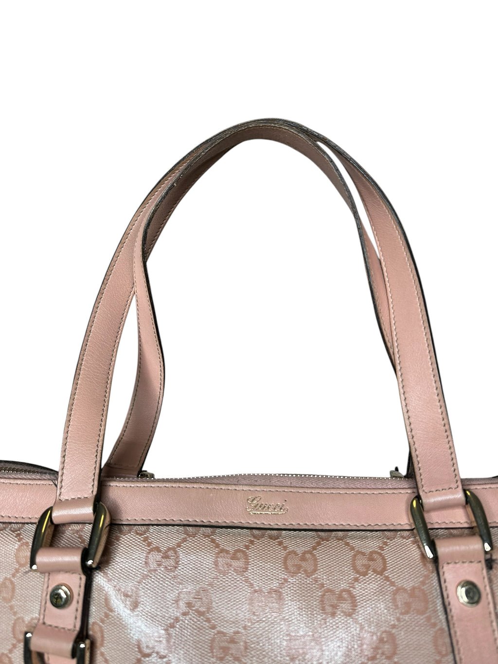 Gucci borsa vintage in tela e pelle — foto 6