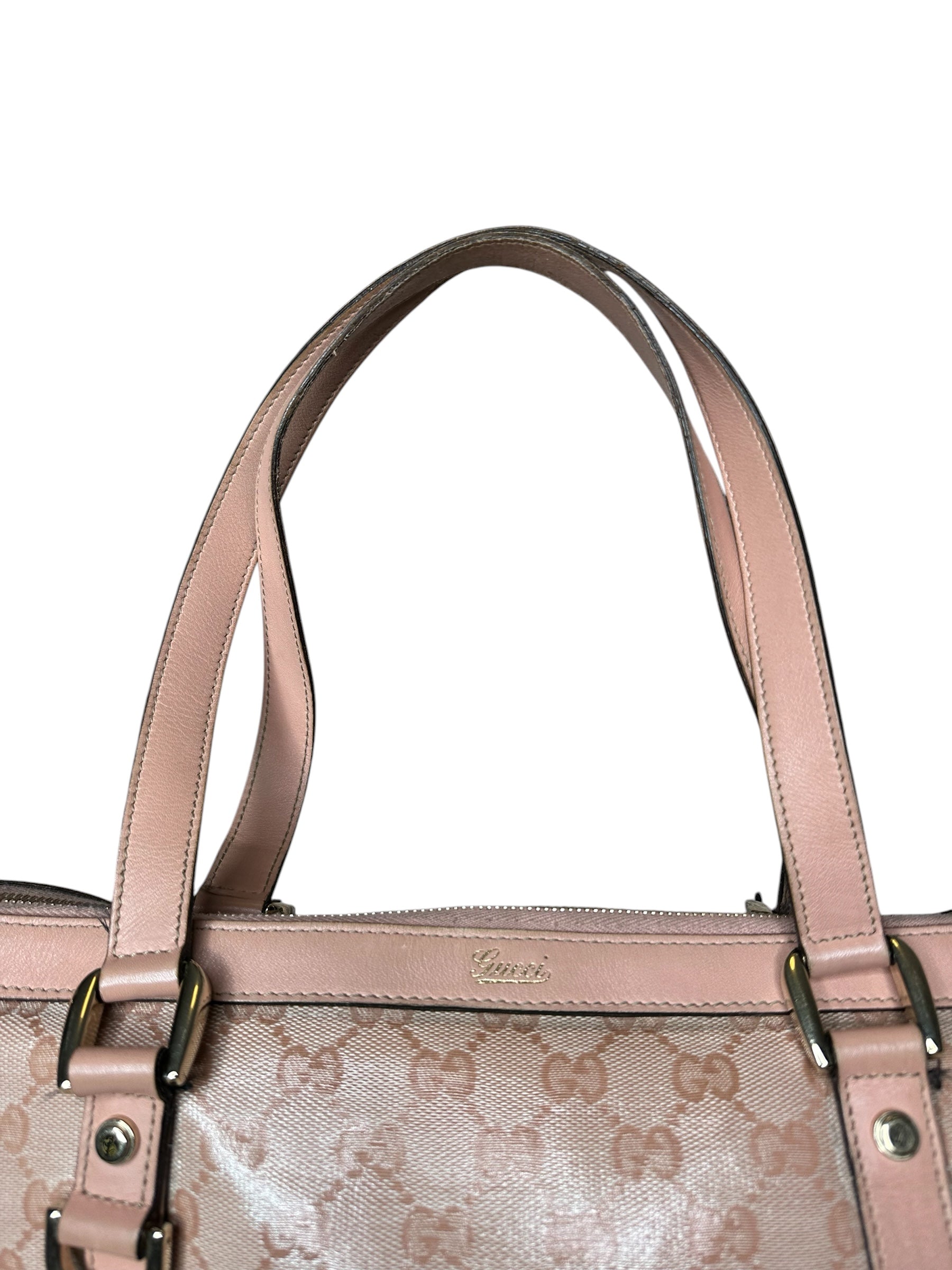 Gucci borsa vintage in tela e pelle — foto 6