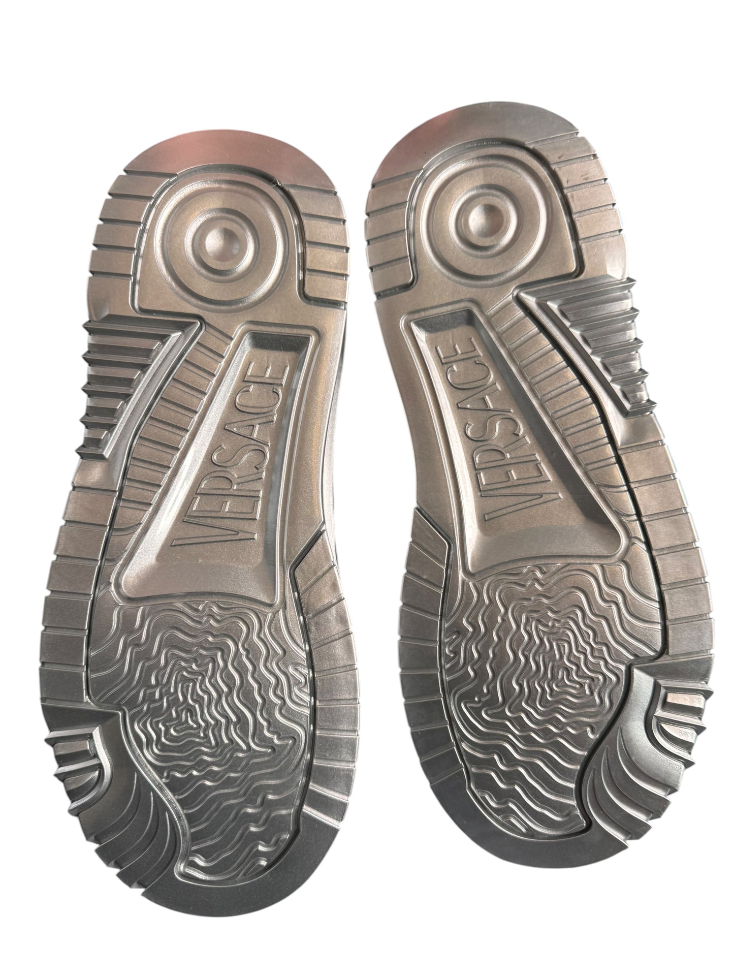 Versace Odissea Sneakers Argento Laminato Medusa - taglia 44 - *difetto