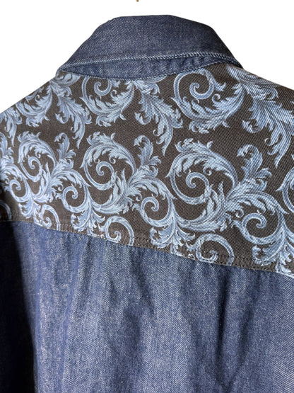 Giacca Camicia Versace in Denim con Medusa Ricamata – Taglia 56