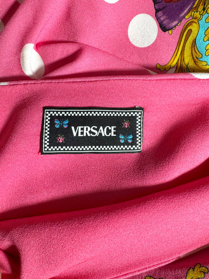 Gonna Tubino Versace Donna – Stampa Coccinelle e Pois – Taglia 38 – Made in Italy