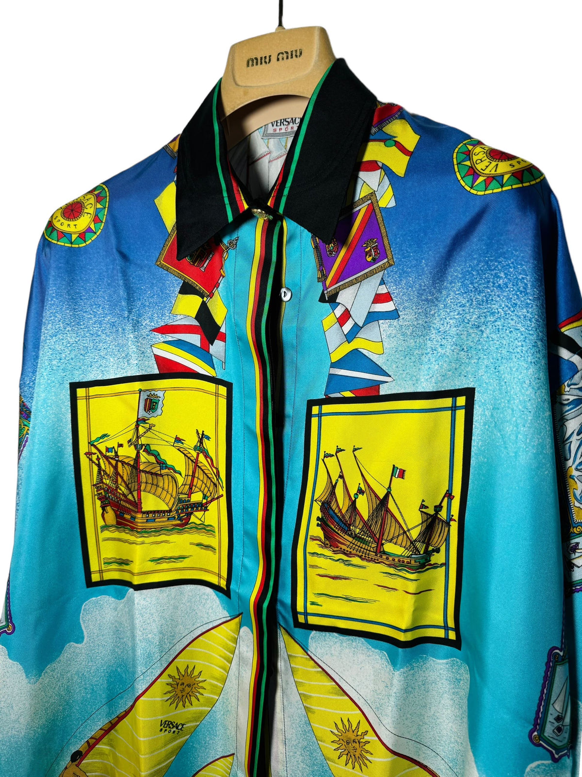 Versace sport camicia vintage in seta — foto 2