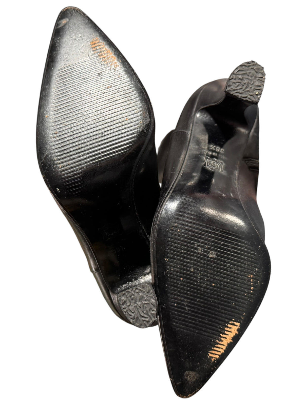 Stivali Gianni Versace Couture FW 1993 Medusa Leather Boots 38.5 Vintage — foto 15