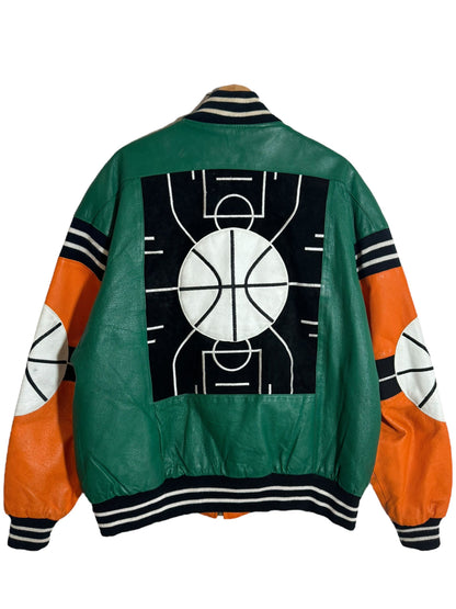 Giacca in pelle vintage Michael Hoban (XL)