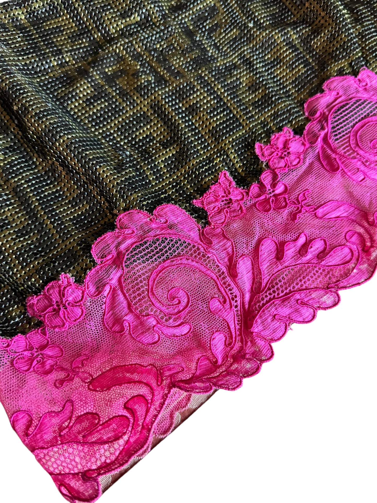 Fendace Top In Maglia Metallica Versace - Fendi