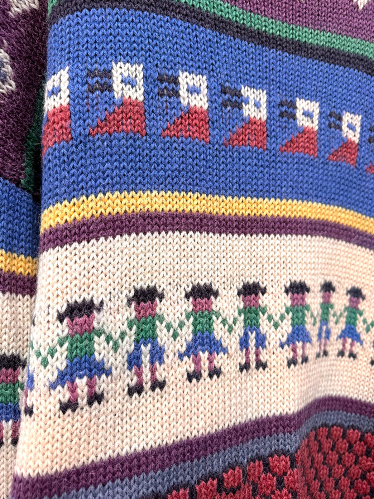 Maglione artigianale lana 100% peruviana vintage multicolor — foto 4