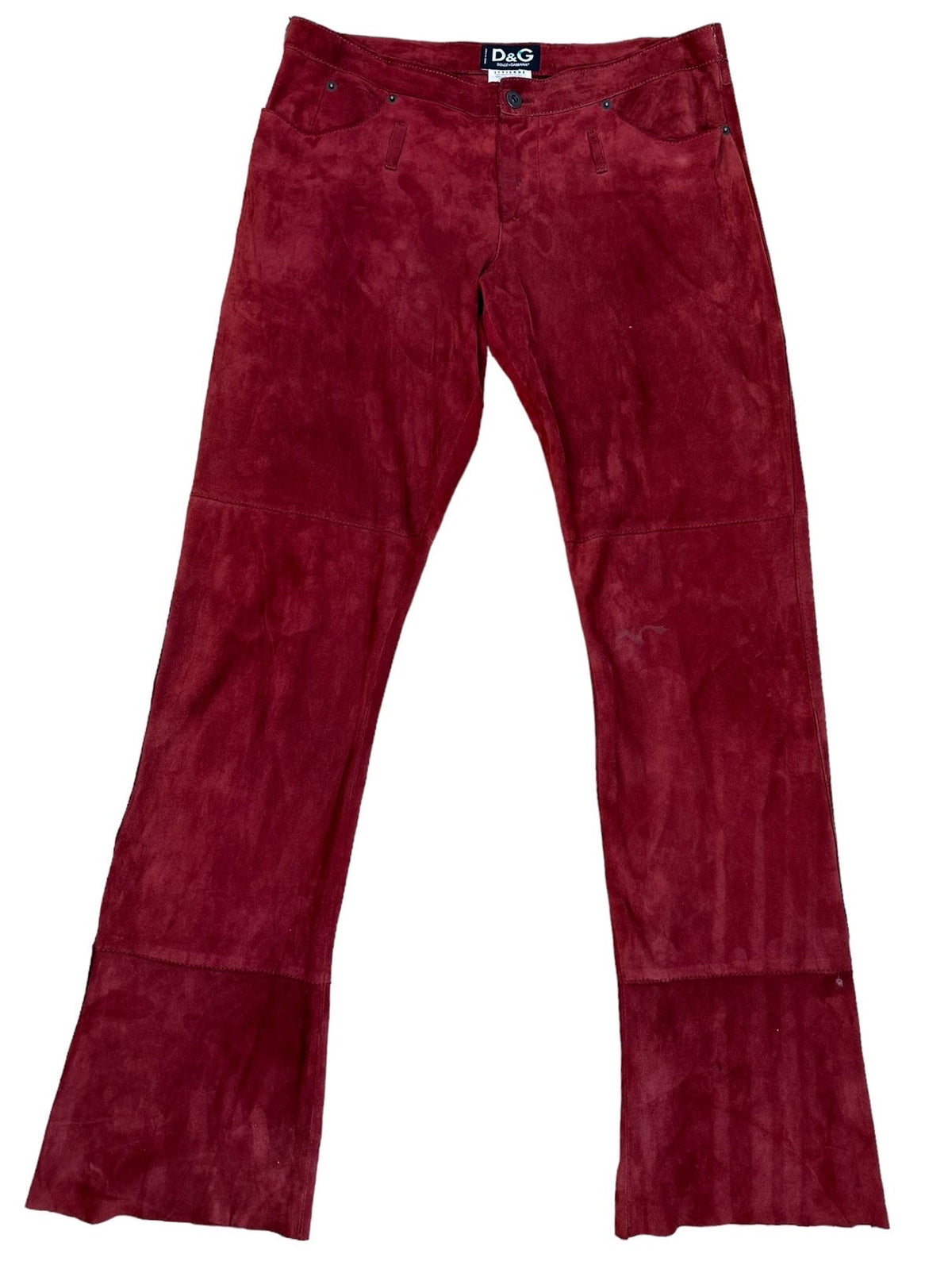 D&G pantaloni in camoscio