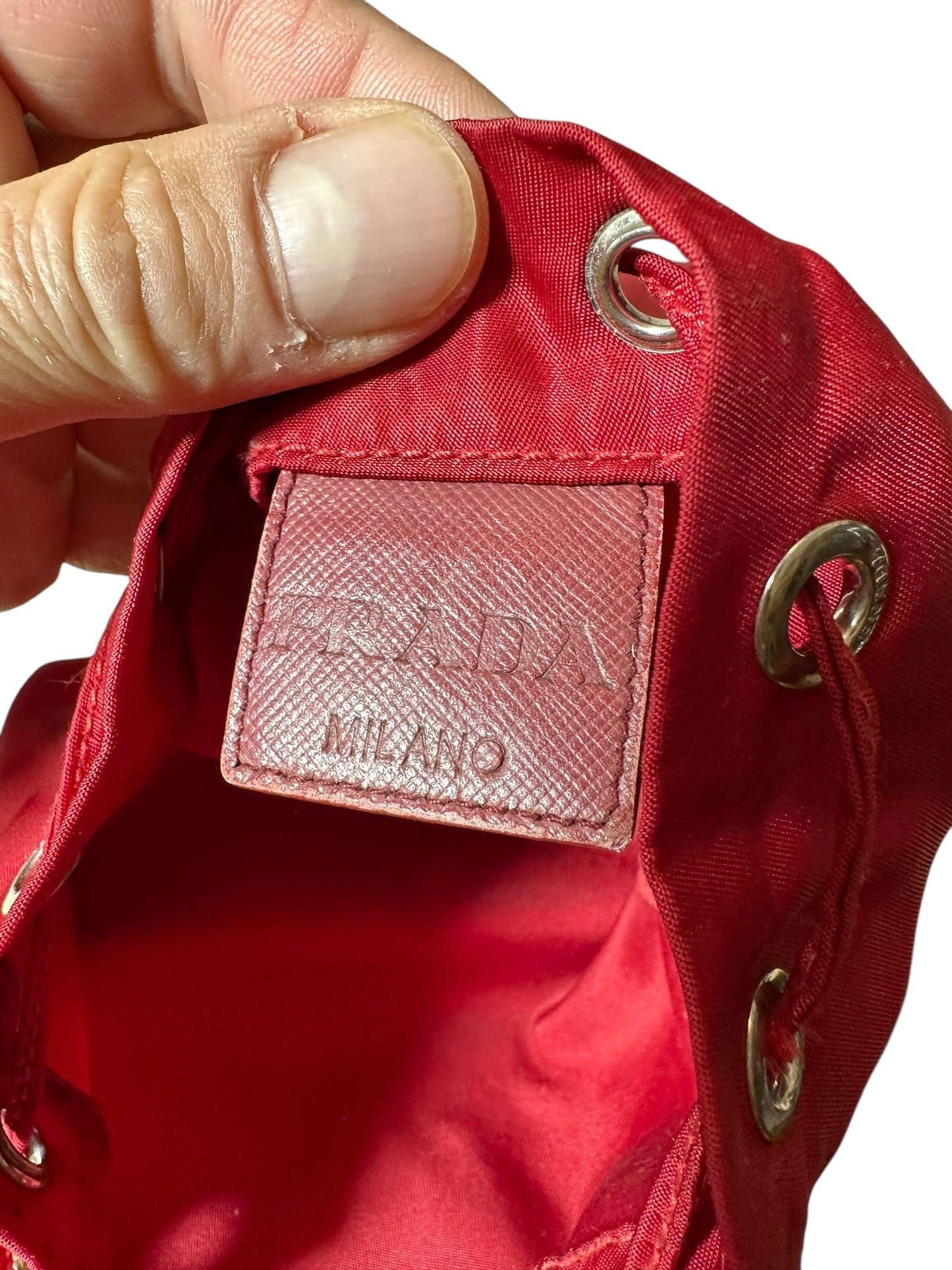 Prada secchiello vintage in nylon