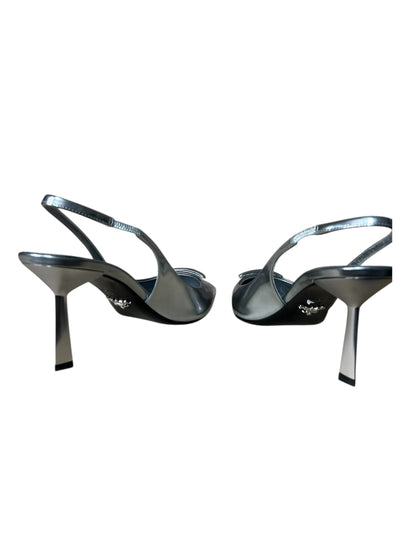 Prada decolletè in pelle argento (39)