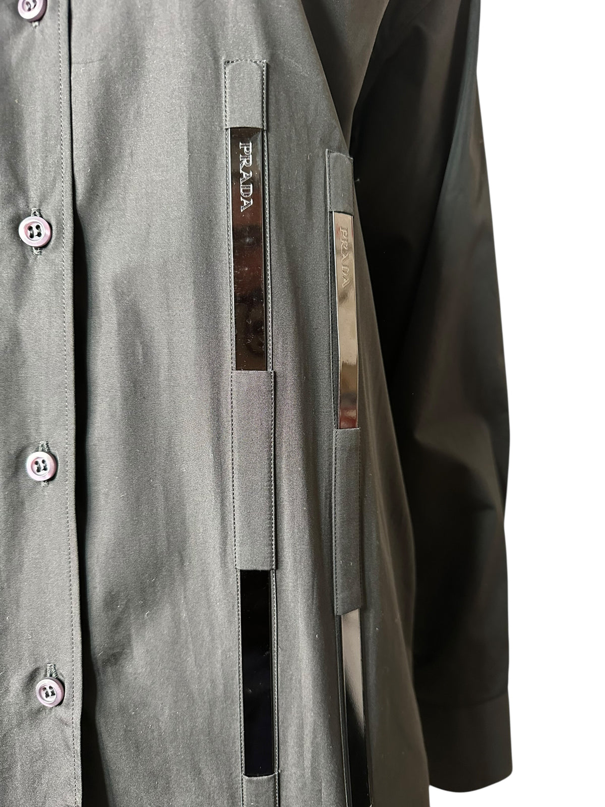 Prada camicia in cotone struttura — foto 3