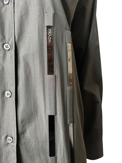 Prada camicia in cotone struttura — foto 3