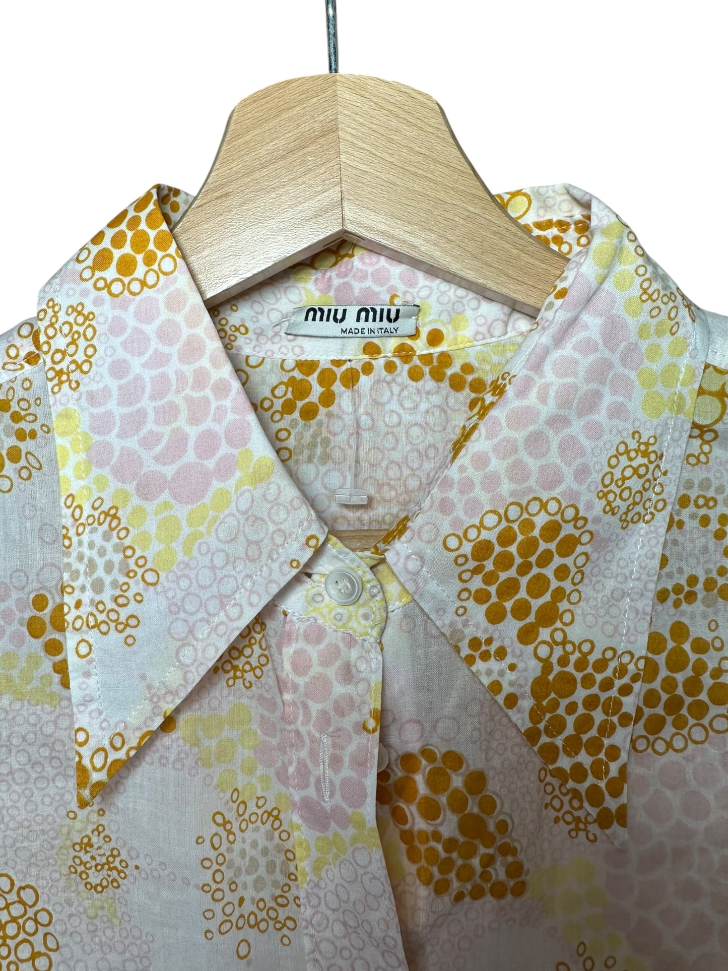 Miu Miu camicia smanicata in cotone — foto 6