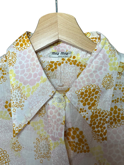 Miu Miu camicia smanicata in cotone — foto 6