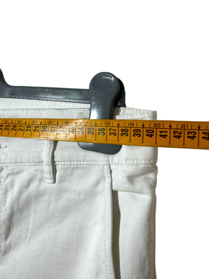 Prada pantaloni a zampa in jeans bianco