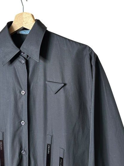 Prada camicia in cotone struttura — foto 7