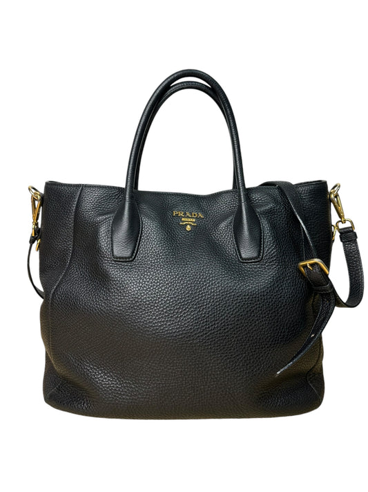 Prada borsa vintage shopper in pelle
