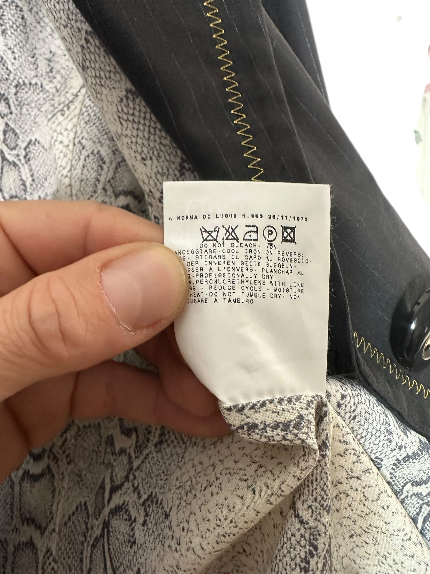 Just Cavalli blazer vintage gessato (M)