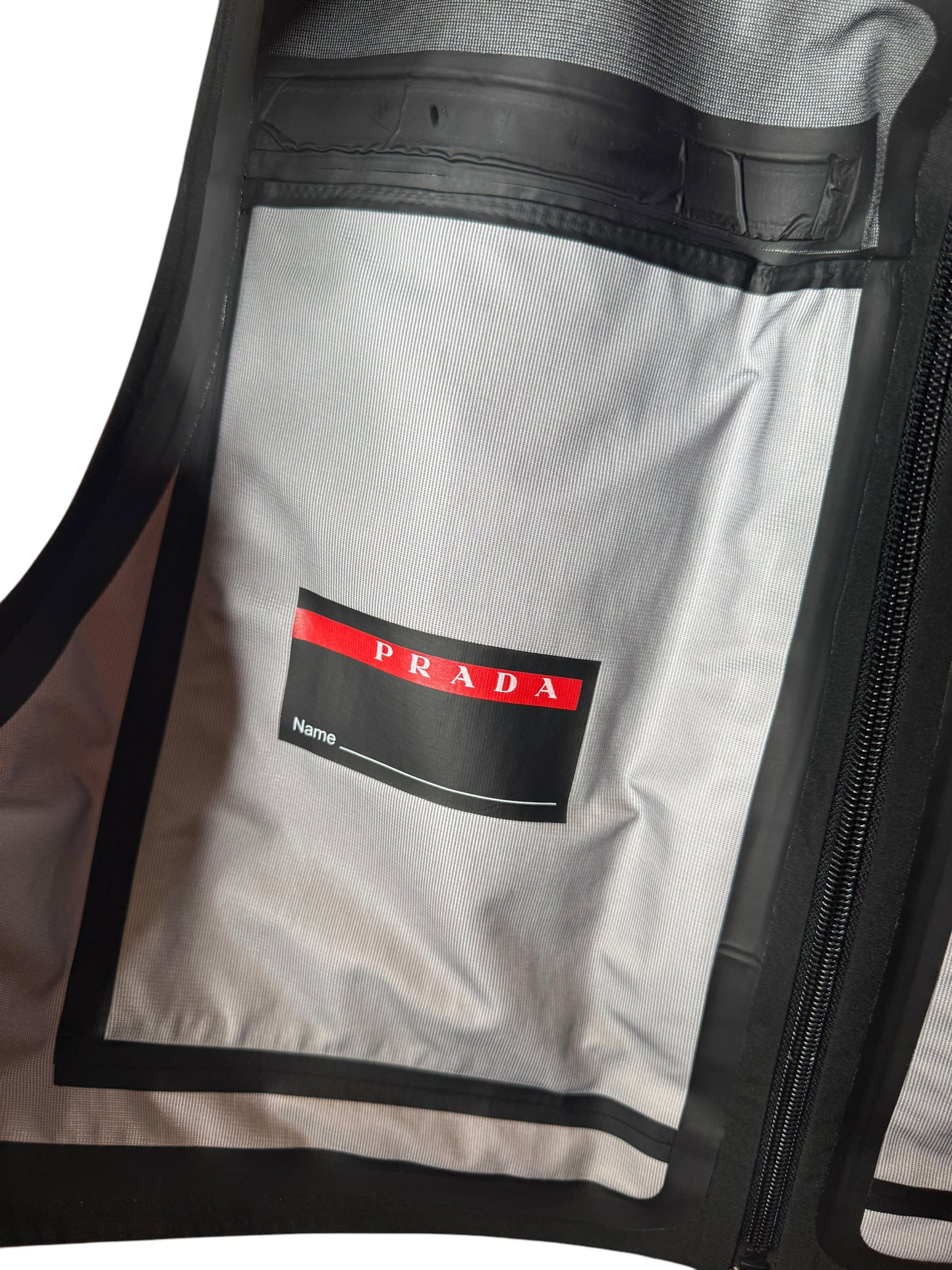 Gilet Tecnico Prada Uomo – Rosso e Nero, Taglia M