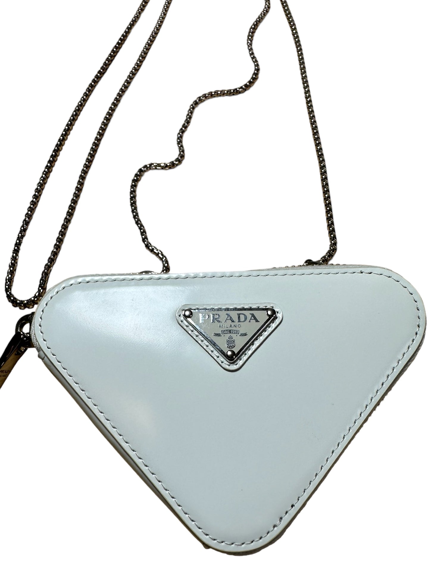 Prada mini accessorio in pelle