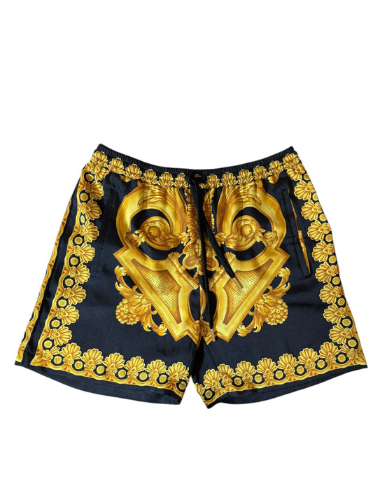 Shorts Versace Donna Heritage Print Twill – Taglia 40 – Nuovi con Cartellini