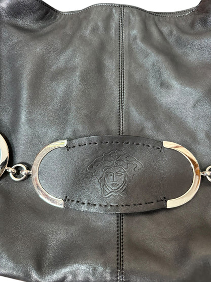 Versace borsa hobo in pelle