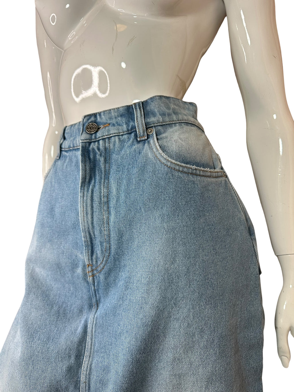 Jean Paul Gaultier pantagonna in denim — foto 4