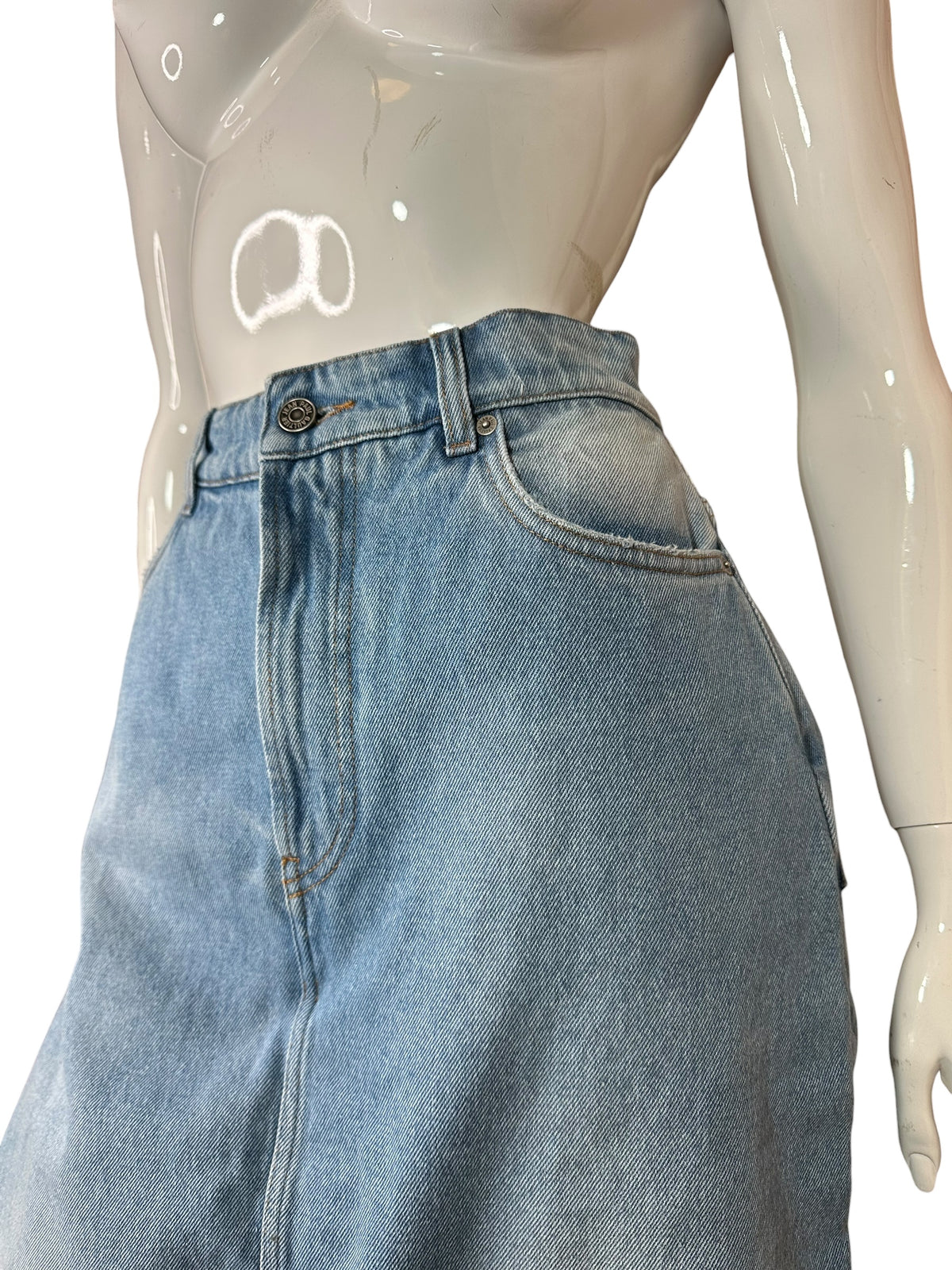 Jean Paul Gaultier pantagonna in denim — foto 4