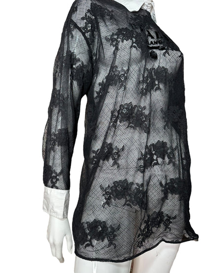 Prada maglia oversize in pizzo