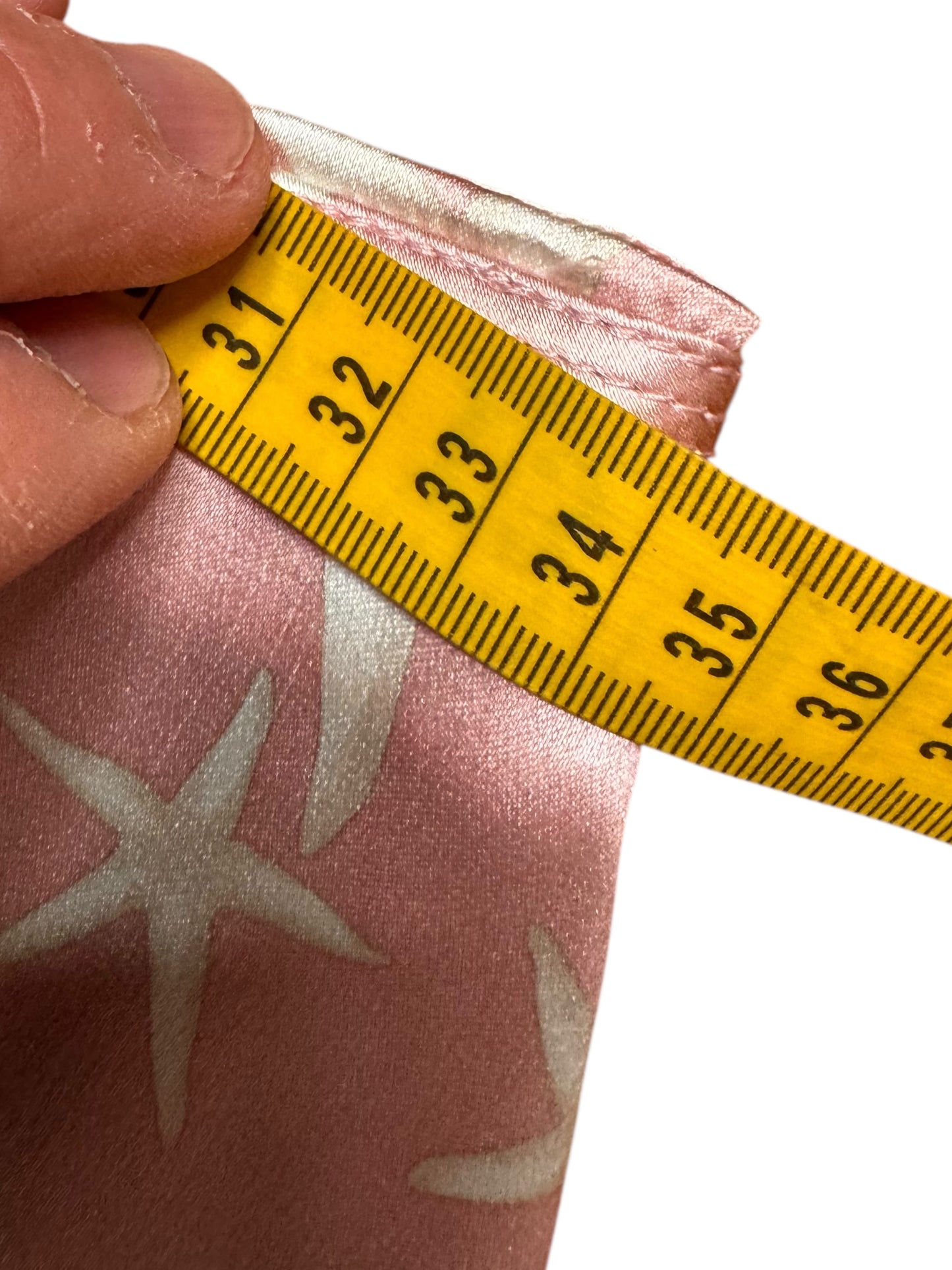 Gonna Versace in seta rosa con stampa stelle marine – TG 38 IT