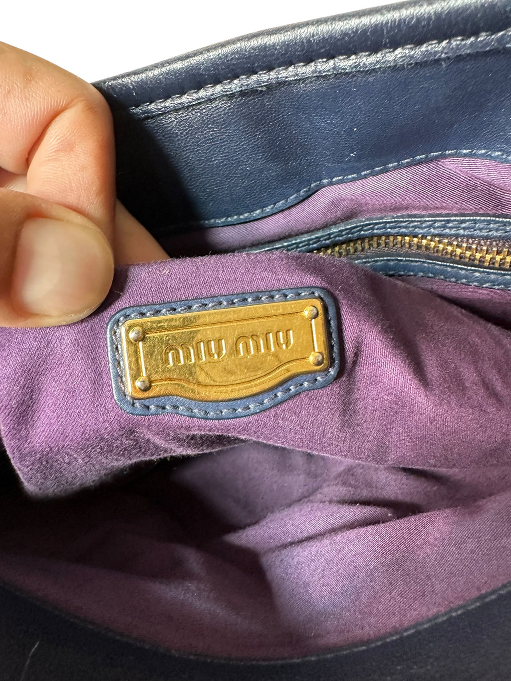 Miu Miu Coffer borsa in pelle
