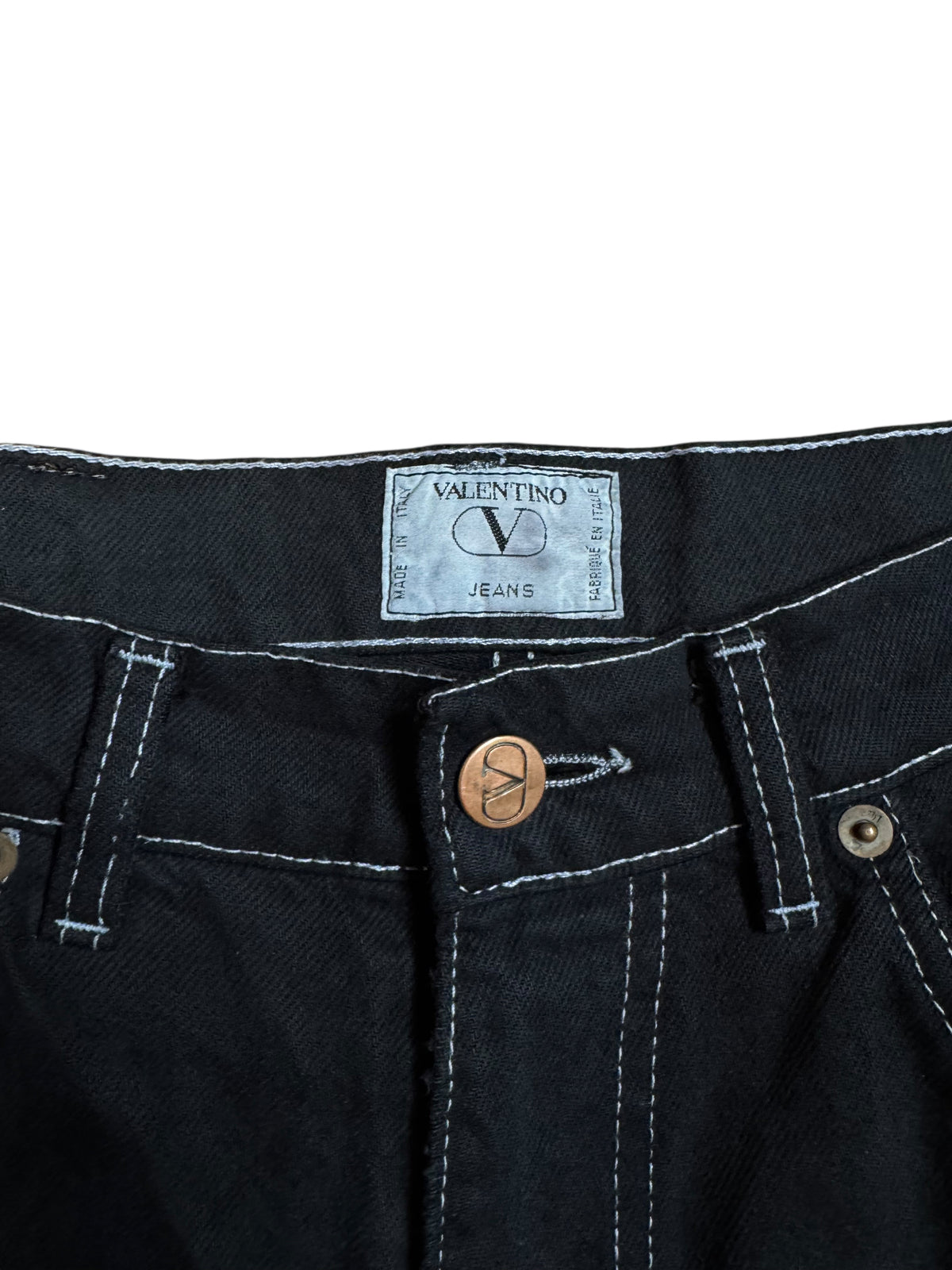 Jeans Valentino Jeans neri vintage Made in Italy uomo — foto 4