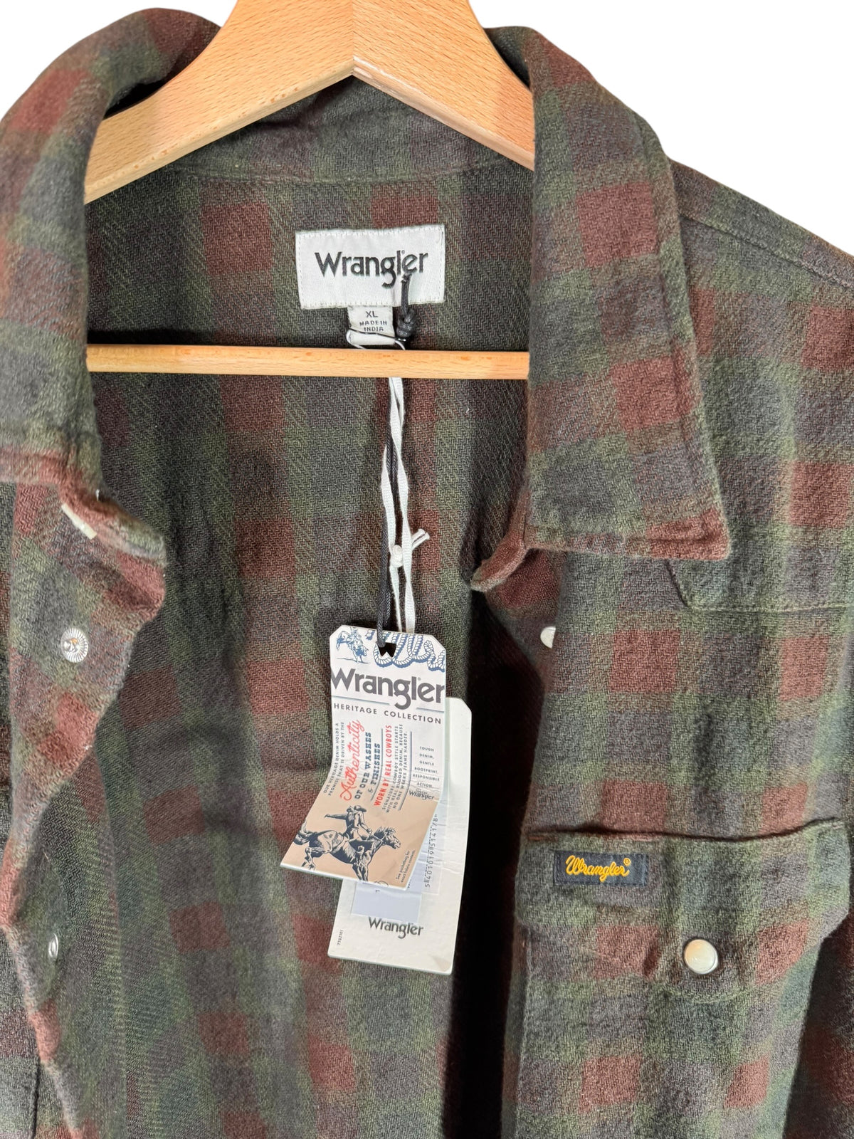 Camicia Wrangler Heritage Collection a quadri flanella taglia XL nuova — foto 2
